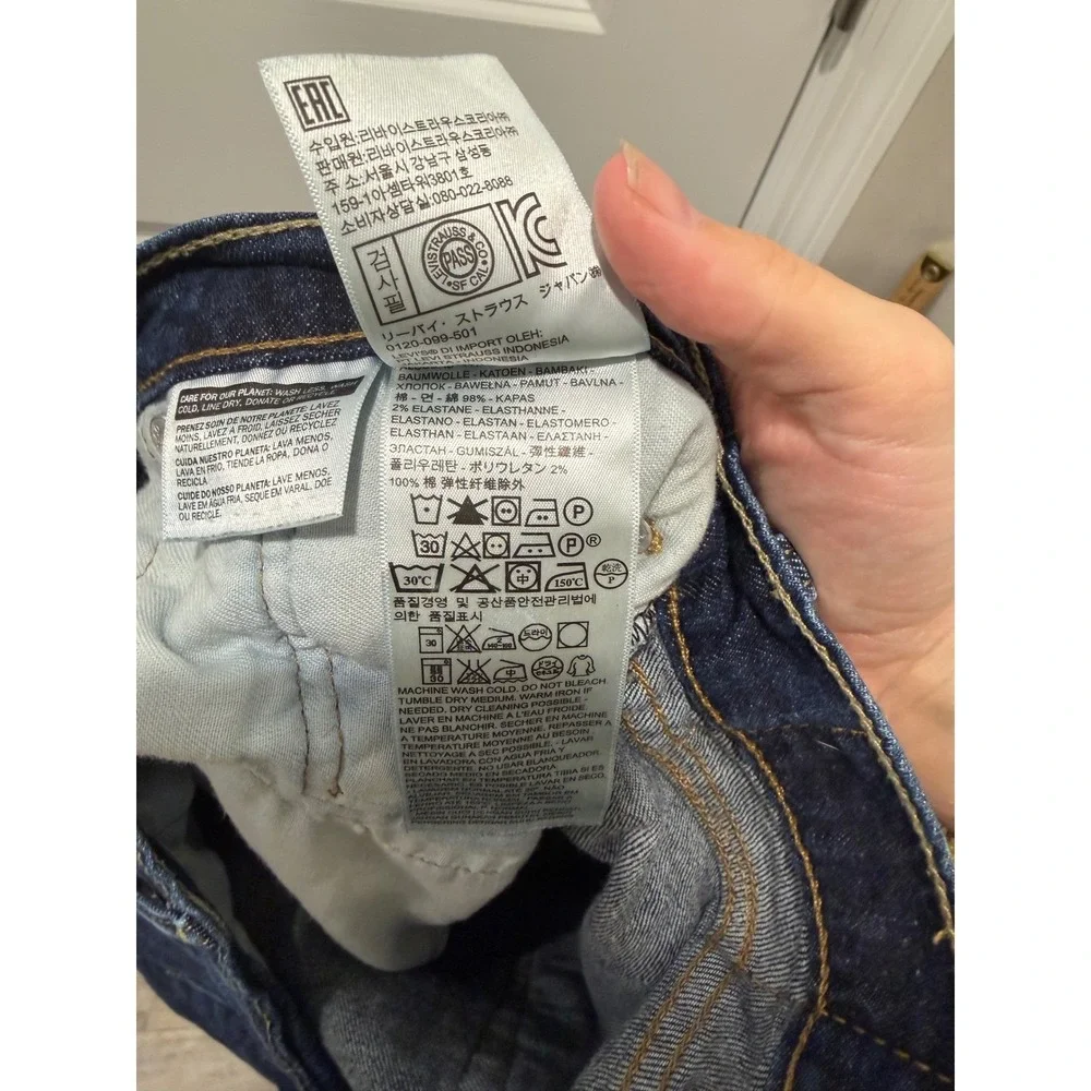 Levi's Mens Jeans‎ Dark Wash Stretch Blue 38x32